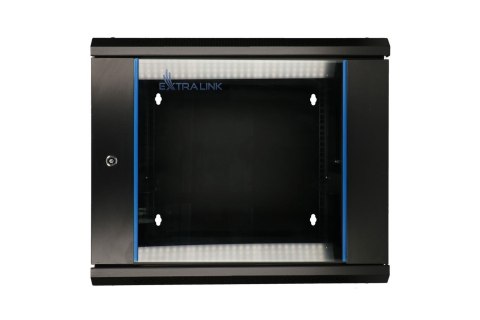 Extralink 12U 600x600 AZH Czarna | Szafa rack | montowana na ścianie, dwusekcyjna