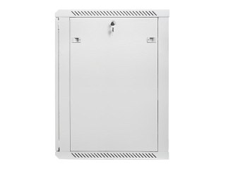 Lanberg :: Rack Cabinet 19? Wall-Mount 18U/600X600 (flat-pack) V2 Grey Glass door