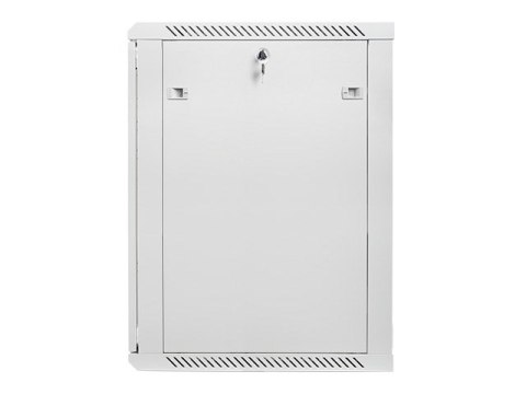 Lanberg :: Rack Cabinet 19? Wall-Mount 18U/600X600 (flat-pack) V2 Grey Glass door