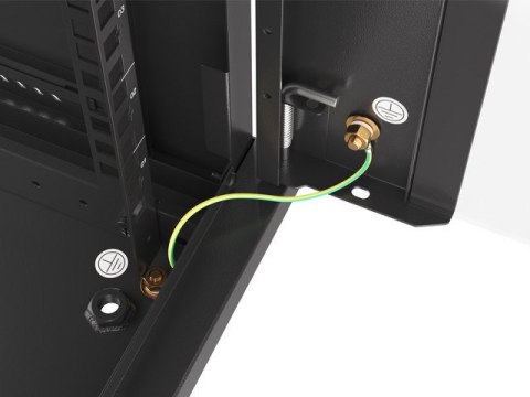 Lanberg :: Rack Cabinet 19? Wall-Mount 27U/600X450 (flat-pack) V2 Black LANBERG