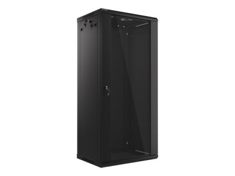 Lanberg :: Rack Cabinet 19? Wall-Mount 27U/600X450 (flat-pack) V2 Black LANBERG