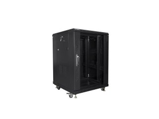 SZAFA INSTALACYJNA RACK STOJĄCA 19" 15U 600X600 CZARNA LANBERG (FLAT PACK)