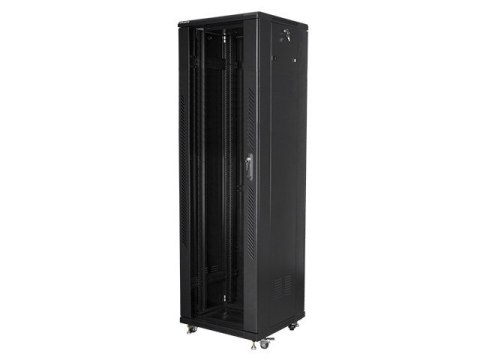 SZAFA INSTALACYJNA RACK STOJĄCA 19" 42U 600X600 CZARNA LANBERG (FLAT PACK)