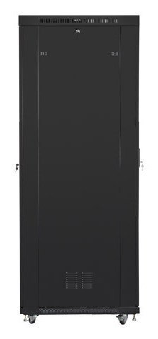 SZAFA INSTALACYJNA RACK STOJĄCA 19" 47U 800X1000 CZARNA DRZWI SZKLANE LCD LANBERG (FLAT PACK) V2