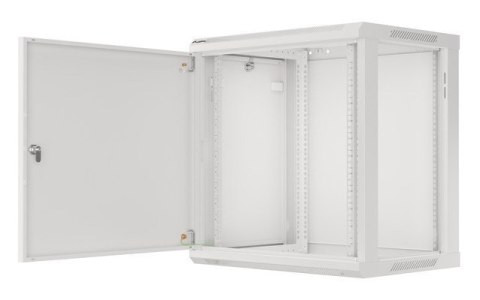 SZAFA INSTALACYJNA RACK WISZĄCA 19" 12U 600X450 SZARA DRZWI METALOWE LANBERG (FLAT PACK)