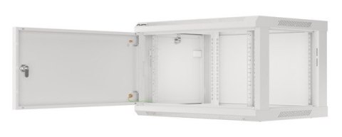 SZAFA INSTALACYJNA RACK WISZĄCA 19" 6U 600X450 SZARA DRZWI METALOWE LANBERG (FLAT PACK)