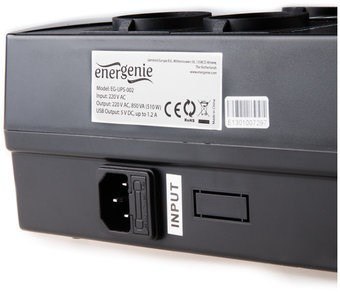 EnerGenie EG-UPS-001 zasilacz UPS Technologia line-interactive 0,65 kVA 390 W 4 x gniazdo sieciowe