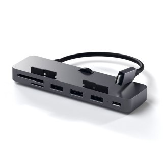 Aluminiowy hub USB-C Clamp Pro (6 w 1) Space Grau