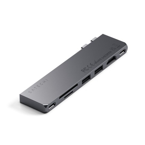 Hub Satechi Type-C Pro Hub Slim gwiezdna szarość - Smukła obudowa