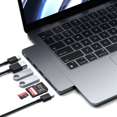 Hub Satechi Type-C Pro Hub Slim gwiezdna szarość - Smukła obudowa