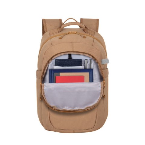 Plecak do notebooka 14" RIVACASE Aviva, beżowy, miejski, 16L, z materiału wodoodpornego