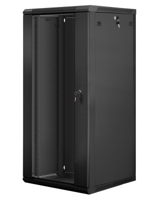 Lanberg WF01-6627-10B stojak 27U Szafa wisząca Czarny