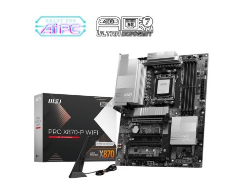 MSI PRO X870-P WIFI płyta główna AMD X870 Gniazdo AM5 ATX
