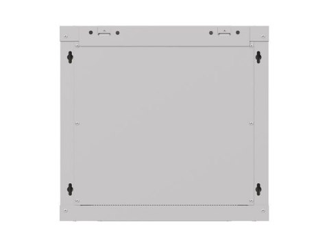 Szafa instalacyjna rack wisząca 19" 9U 540x350 szara drzwi przeszklone LANBERG (FLAT PACK)