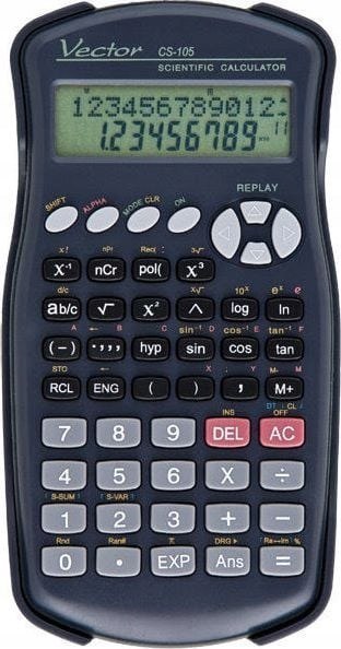 Vector Kalkulator naukowy KAV CS-105, 240 funkcji, 80x170mm, czarny