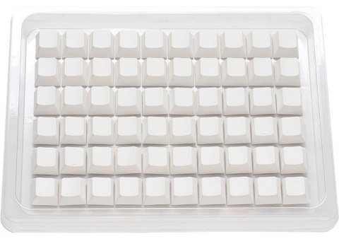 Zestaw Ducky Blank White PBT, profil wiśniowy - 133, układ ANSI-US, układ ANSI-US