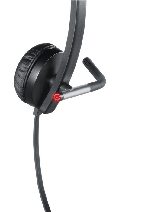 Logitech H650e Zestaw słuchawkowy Przewodowa Opaska na głowę Biuro/centrum telefoniczne USB Typu-A Czarny, Srebrny