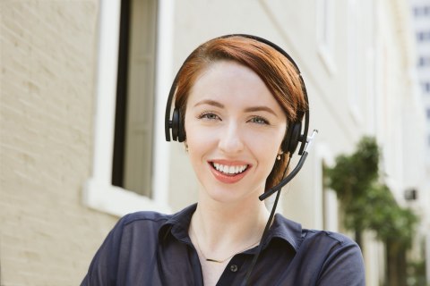 Logitech H650e Zestaw słuchawkowy Przewodowa Opaska na głowę Biuro/centrum telefoniczne USB Typu-A Czarny, Srebrny