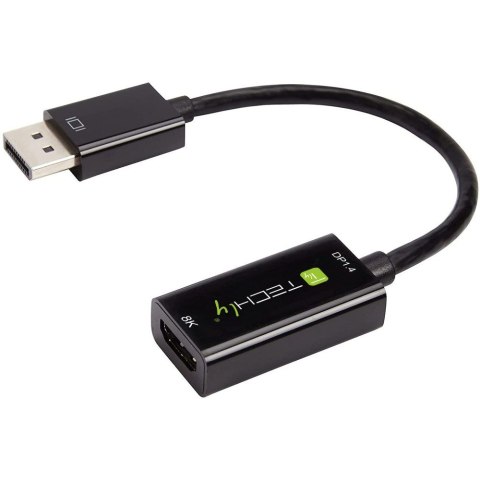 Techly IADAP DP-HDMIF8K adapter kablowy 0,2 m DisplayPort HDMI Typu A (Standard) Czarny