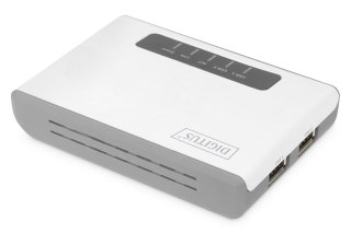 Digitus 2-portowy, bezprzewodowy, wielofunkcyjny serwer sieciowy USB 2.0, 300 Mbps