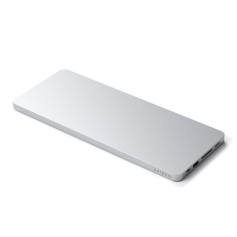 Satechi ST-UCISDS Stacja dokująca do laptopa i replikator portów Przewodowa USB 3.2 Gen 2 (3.1 Gen 2) Type-C Srebrny