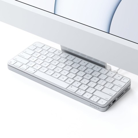 Satechi ST-UCISDS Stacja dokująca do laptopa i replikator portów Przewodowa USB 3.2 Gen 2 (3.1 Gen 2) Type-C Srebrny