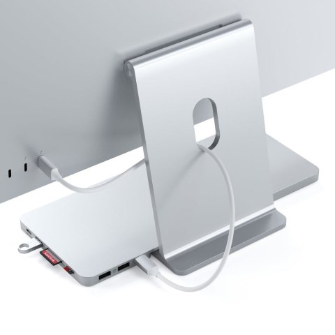 Satechi ST-UCISDS Stacja dokująca do laptopa i replikator portów Przewodowa USB 3.2 Gen 2 (3.1 Gen 2) Type-C Srebrny