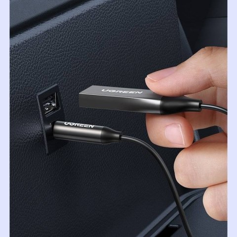 Ugreen Odbiornik dźwięku adapter audio Bluetooth 5.3 USB-3,5 mm mini jack (czarny)