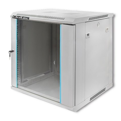 Qoltec Szafa RACK 19" | 12U | 600 x 635 x 450 | Szara | Wisząca