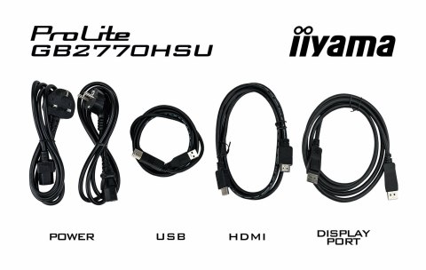 Iiyama G-MASTER GB2770HSU-B6 monitor komputerowy 68,6 cm (27") 1920 x 1080 px Full HD LCD Czarny