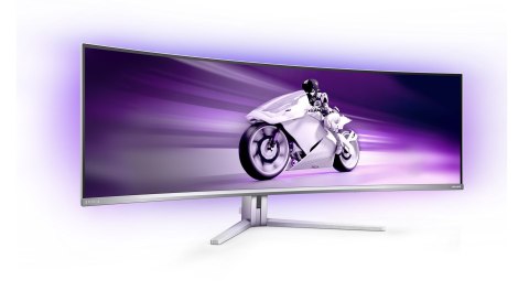 Philips Evnia 8000 49M2C8900/00 monitor komputerowy 124,2 cm (48.9") 5120 x 1440 px Dual QHD QDOLED Biały