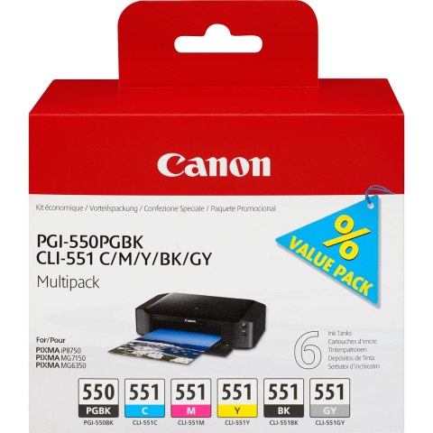 Canon PGI-550/CLI-551 / 6496B005 Multipack