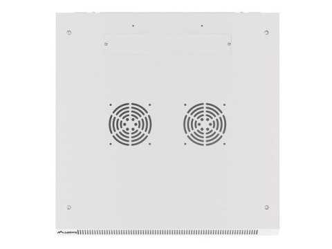Szafa jednosekcyjna Lanberg WF01-6622-10S (22U; 1080mm / 600mm / 600 mm; wisząca; Szklane; 19''; kolor szary)