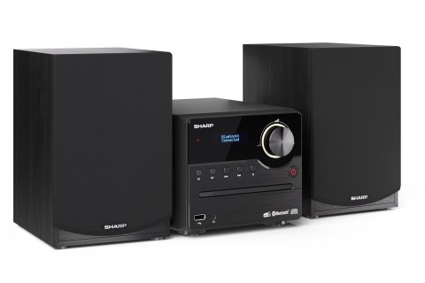 Sharp XL-B517D(BK) Mikrosystem Hi-Fi, CD/FM/USB/Bluetooth v5.0, Wejście Aux, 45W, Czarny Sharp | Mikrosystem Hi-Fi | XL-B517D(BK