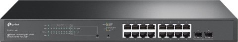 TP-Link TL-SG2218P łącza sieciowe L2/L2+ Gigabit Ethernet (10/100/1000) Obsługa PoE 1U Czarny