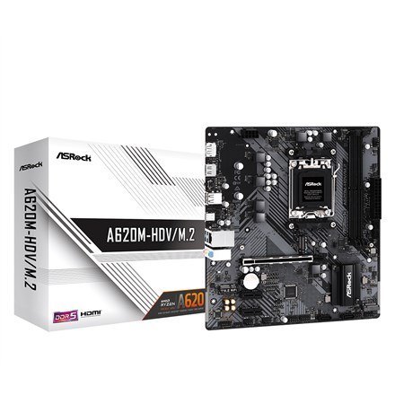 Asrock A620M-HDV/M.2 AMD A620 Gniazdo AM5 micro ATX