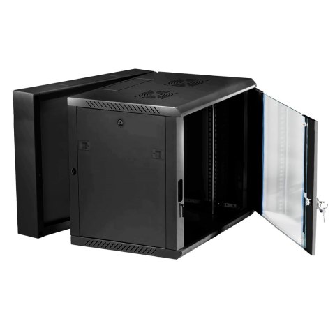 Extralink - szafka wisząca 19" 12U 600x600 AZH Czarna