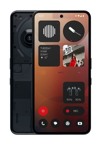 Nothing Phone (3a) 17,2 cm (6.77") Dual SIM Android 15 5G USB Type-C 8 GB 128 GB 5000 mAh Czarny