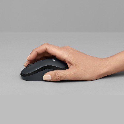 Mysz Logitech M220 Silent 910-004878 (optyczna; 1000 DPI; kolor czarny) (WYPRZEDAŻ)