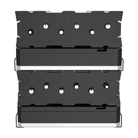 Montech METAL DT24 BASE system chłodzenia komputerów Procesor Chłodnica powietrza 12 cm Czarny 2 szt.