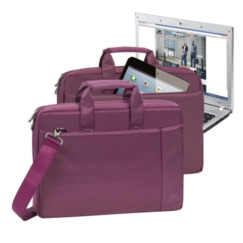 Torba do notebooka 15,6" RIVACASE Central, fioletowa