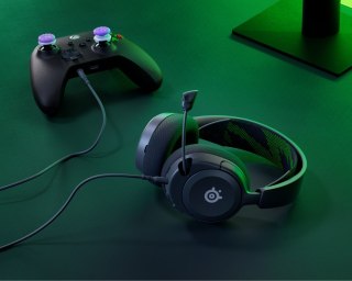Steelseries ARCTIS NOVA 1X Zestaw słuchawkowy Przewodowa Opaska na głowę Gaming Czarny, Zielony