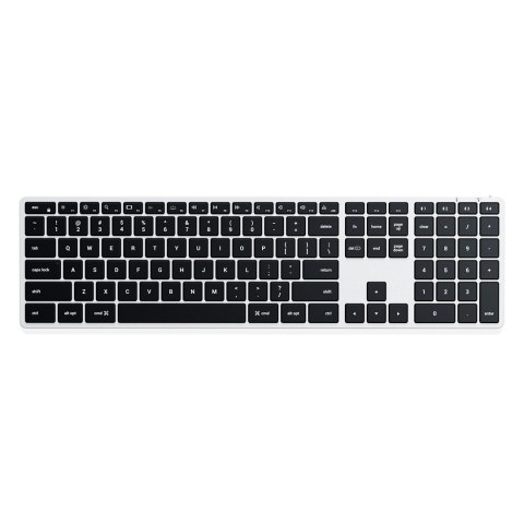 Satechi Slim X3 - klawiatura z układem numerycznym Bluetooth do czterech urządzeń USB-C (silver)