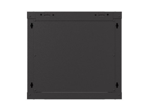 Szafa instalacyjna rack wisząca 19" 9U 540x350 czarna drzwi przeszklone Lanberg (FLAT PACK)
