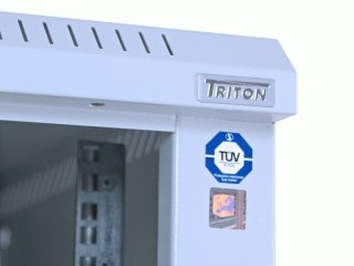 Triton 19" Delta S rack 15U/600x600, glass grey Stojak wolnostojący Szary