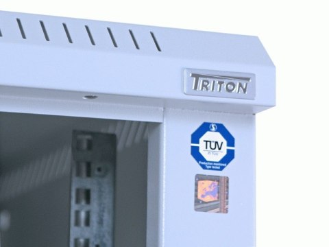 Triton 19" Delta S rack 18U/600x600, glass grey Stojak wolnostojący Szary