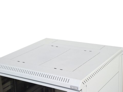 Triton 19" Delta S rack 18U/600x600, glass grey Stojak wolnostojący Szary