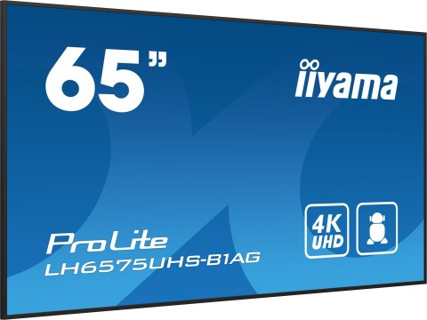 Monitor Iiyama ProLite LH6575UHS-B1AG - 65" - Płaski ekran - 163.8 cm