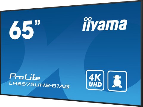Monitor Iiyama ProLite LH6575UHS-B1AG - 65" - Płaski ekran - 163.8 cm