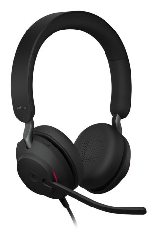 Jabra Evolve2 40 SE Zestaw słuchawkowy Przewodowa Opaska na głowę Połączenia/muzyka USB Type-C / USB Type-A Czarny